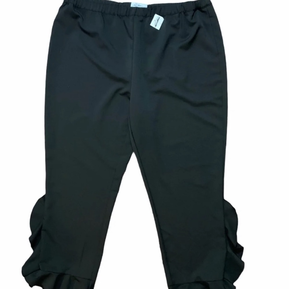 Professional Libby edelman black ruffle work pants
